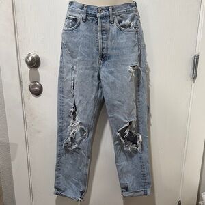 Agolde Premium Denim Jeans in Light Blue size 24